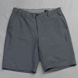 Greg Norman 34 x 10" Light Gray Heather Stretch‎ Tech Golf Chino Shorts